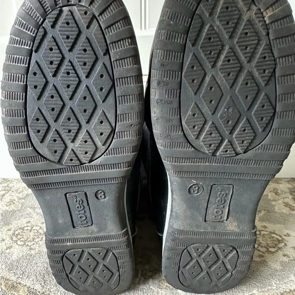 Totes Unisex Boots, Black, Youth Size 3